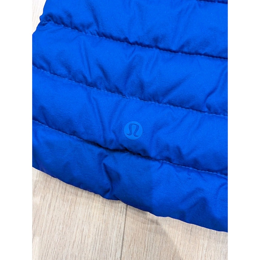 Lululemon Pack It Down Again Vest Sz 2 Lazurite Blue Goose Down Full Zip Pockets - Picture 8 of 12